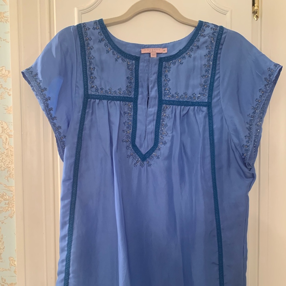 Calypso St. Barth silk tunic dress